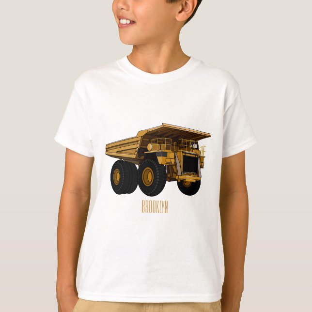 Cartoon des Lastkraftwagens T-Shirt (Vorderseite)