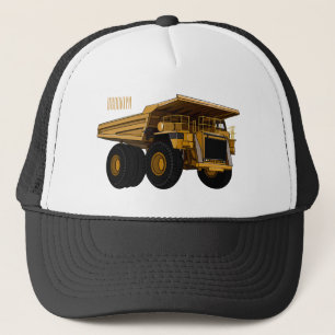 Cartoon des Lastkraftwagens Truckerkappe