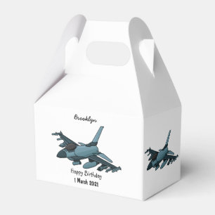 Cartoon des militärischen Kampfflugzeugs Flugzeug Geschenkschachtel