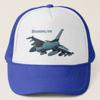 Cartoon des militärischen Kampfflugzeugs Flugzeug