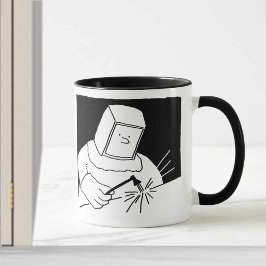 Cartoon-Design für Schweißarbeiten und Fabrikation Tasse