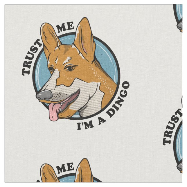 Cartoon Dingo Stoff (Nahaufnahme)