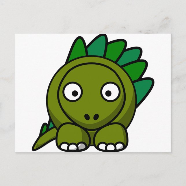 Cartoon Dinosaur Postkarte (Vorderseite)