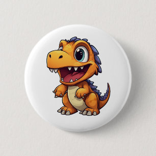 Cartoon-Dinosaurier-Abbildung Button