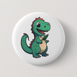 Cartoon-Dinosaurier-Abbildung Button