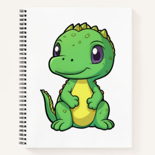 Cartoon-Dinosaurier-Abbildung Notizbuch