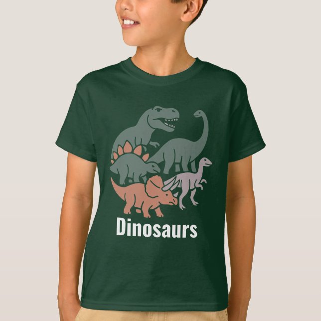 Cartoon Dinosaurs Collection T-Shirt (Vorderseite)