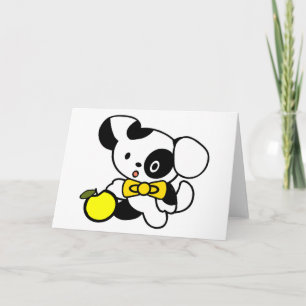 Cartoon Dog Geburtstagskarte Karte