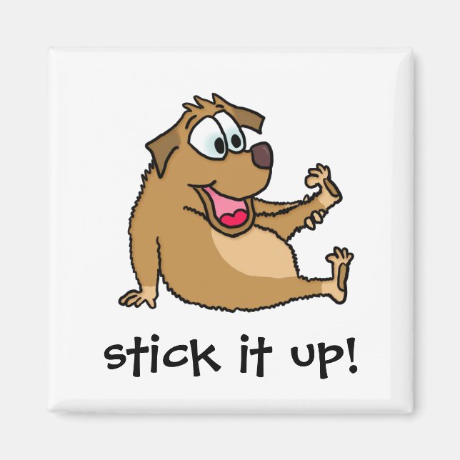 Cartoon Dog Magnet (Vorne)