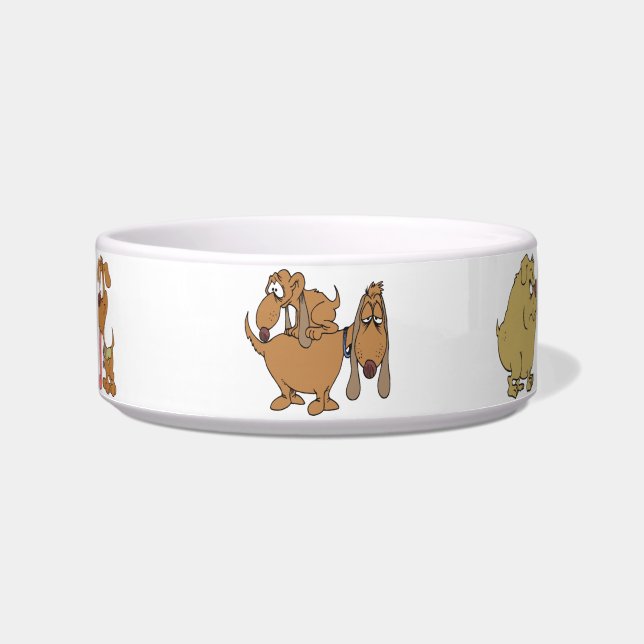 Cartoon Dog Pet Bowls Napf (Vorderseite)