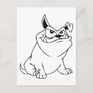 Cartoon Dog Postkarte