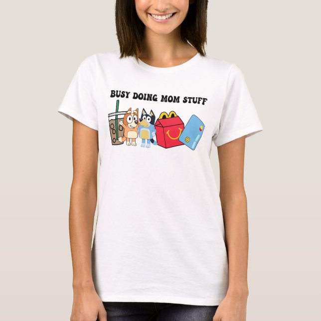 Cartoon Dogs Fast Food Fun Grafisches T-Shirt (Vorderseite)