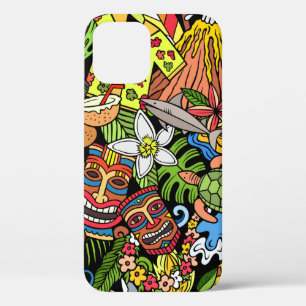 Cartoon doodles Hawaii nahtlos. Hintergrund Case-Mate iPhone Hülle