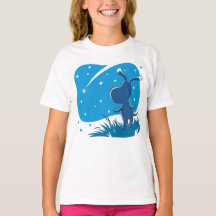 Cartoon Doppy Shooting Star Blue Sky T - Shirt