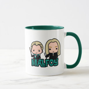Cartoon Draco und Lucius Malfoy Charakter Kunst Tasse
