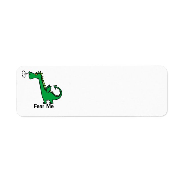 Cartoon Dragon fürchtet mich (Vorne)