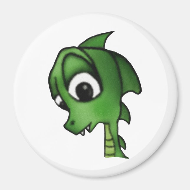 Cartoon Dragon Magnet (Vorne)