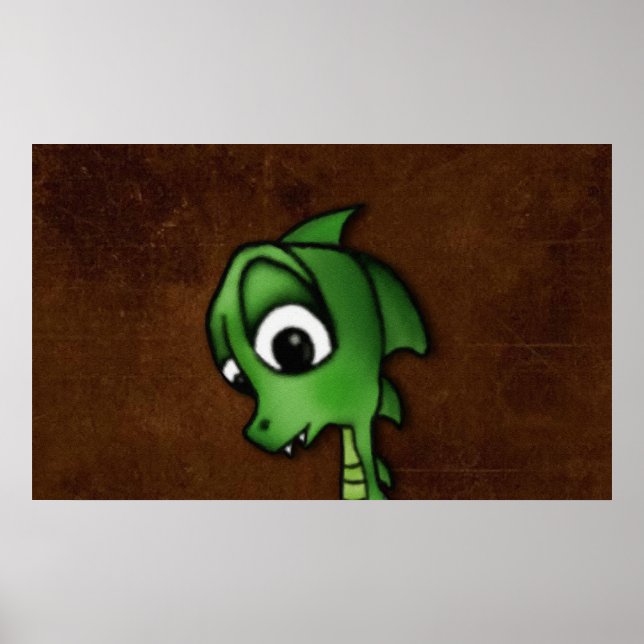 Cartoon Dragon Poster (Vorne)