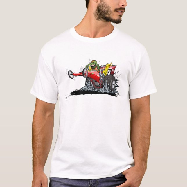 Cartoon Dragster T-Shirt (Vorderseite)