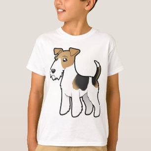 Cartoon-Drahtfox-Terrier T-Shirt