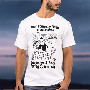 Cartoon "Driveways & Blockpaarung" T-Shirt