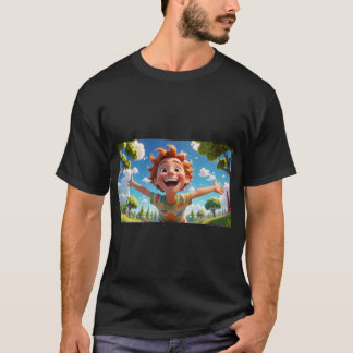 CARTOON DRUCKT VORDERSEITE ZURÜCK T-Shirt
