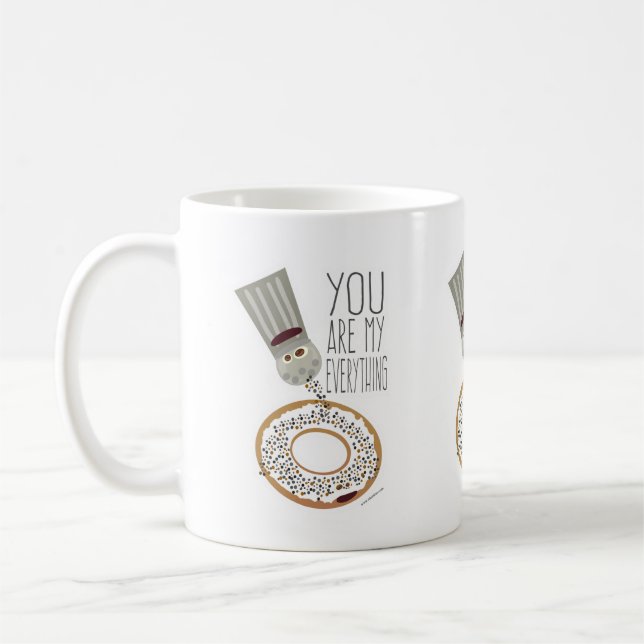 Cartoon, du bist mein alles Bagel Seasailing Kaffeetasse (Links)