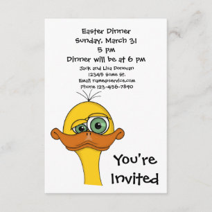 Cartoon Duck Einladung