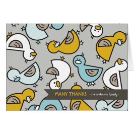 Cartoon Ducks Baby Geburtserklärung Vielen Dank