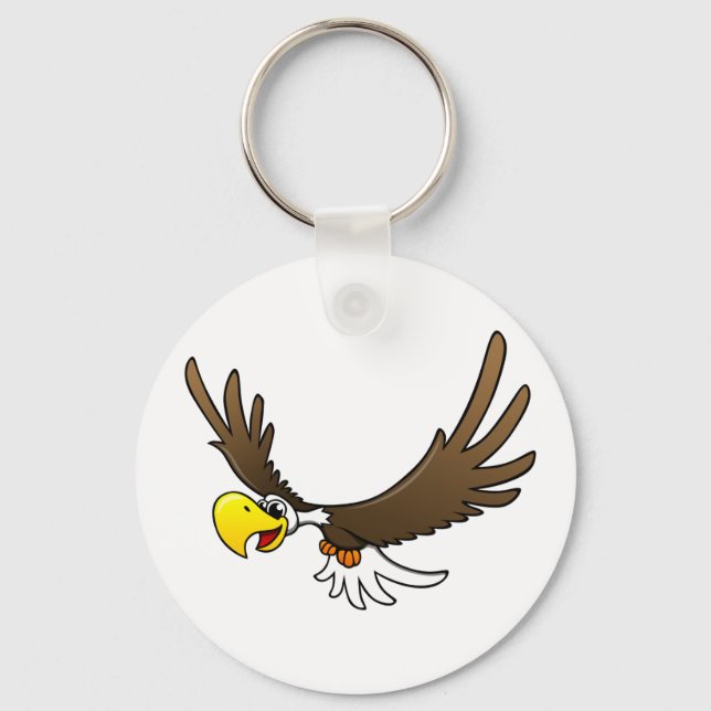 Cartoon Eagle Schlüsselanhänger (Vorderseite)