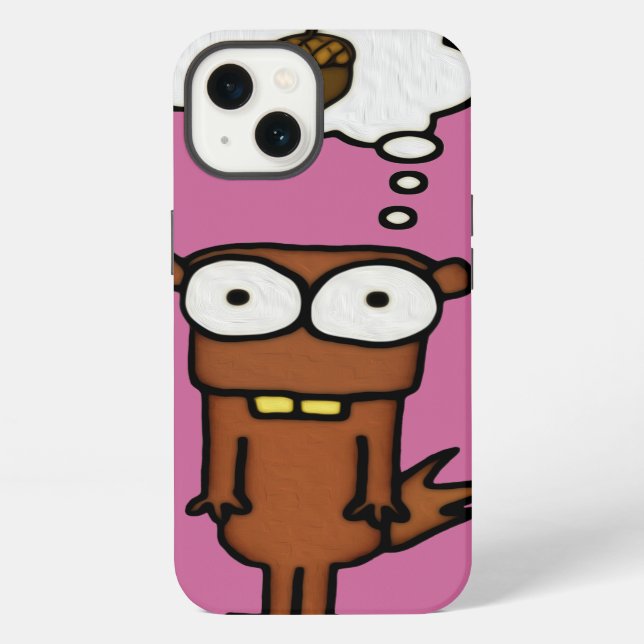 Cartoon Eichhörnchen iPhone Hülle (Rückseite)