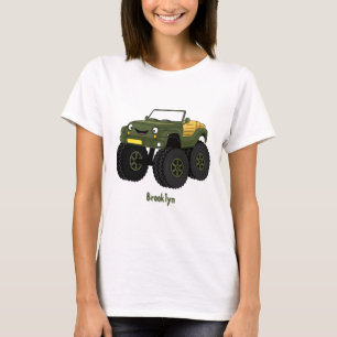 Cartoon eines grünen Monster T-Shirt
