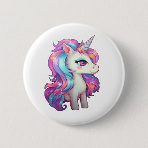 Cartoon Einhornabbildungen Button