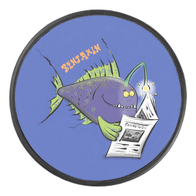 Cartoon Eishockey Puck (Vorderseite)
