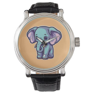 CARTOON ELEPHANT ARMBANDUHR