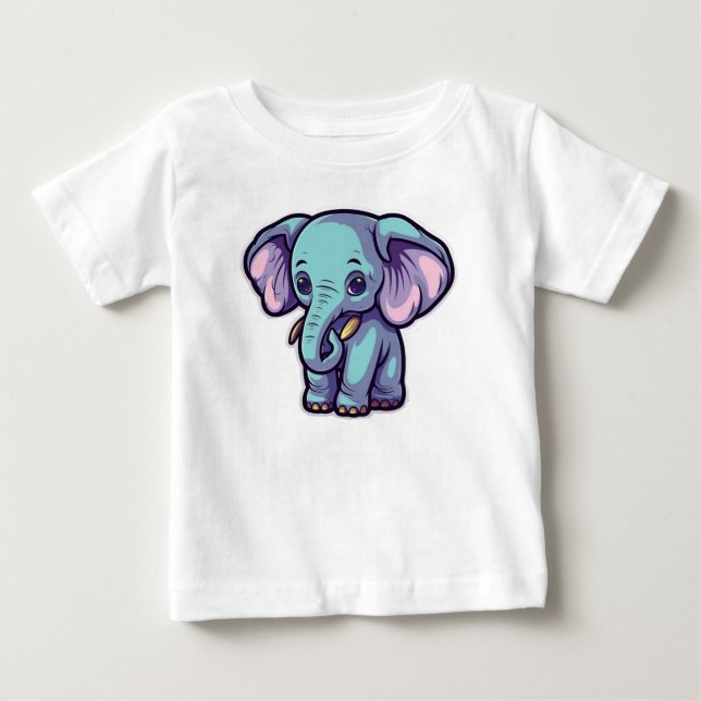 CARTOON ELEPHANT BABY T-SHIRT (Vorderseite)