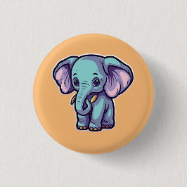 CARTOON ELEPHANT BUTTON