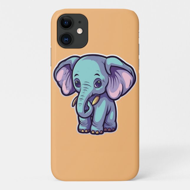 CARTOON ELEPHANT Case-Mate iPhone HÜLLE (Rückseite)