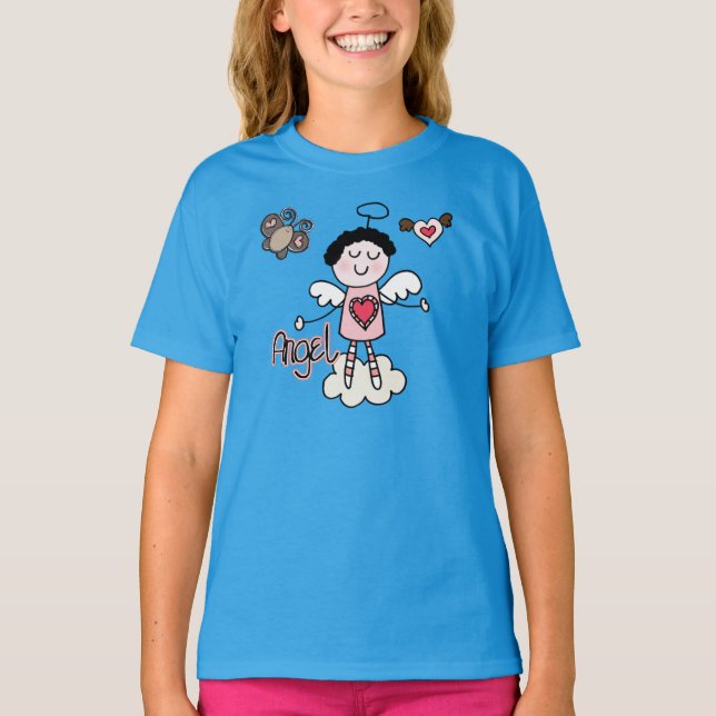 Cartoon-Engel T-Shirt (Vorderseite)
