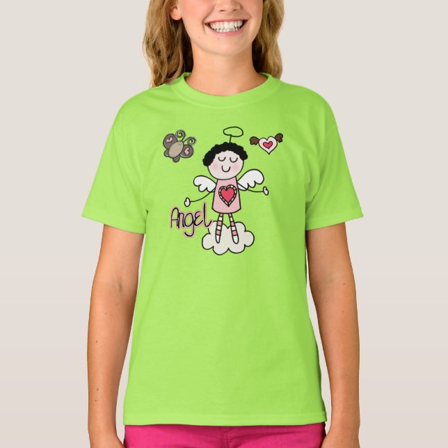 Cartoon-Engel T-Shirt (Vorderseite)