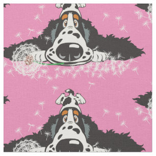Cartoon English Cocker spaniel Fabric Stoff