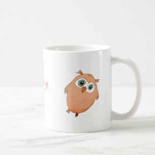 Cartoon-Eule! Kaffeetasse