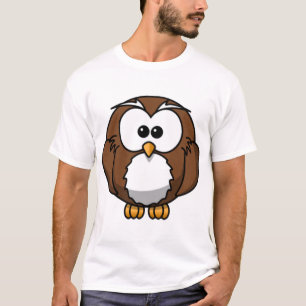 Cartoon-Eulen-T-Shirt T-Shirt