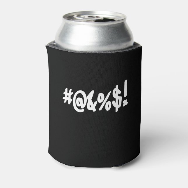 Cartoon Expletive Swearing Curse Funny Symbole Dosenkühler (Kanne Rückseite)