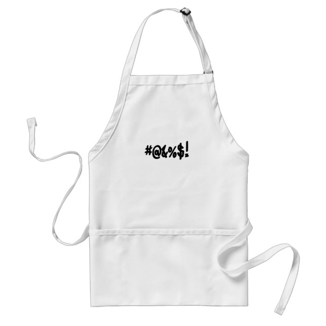 Cartoon Expletive Swearing Curse Funny Symbole Schürze (Vorne)
