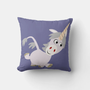 Cartoon Facétitif mignon Coussin Unicorn