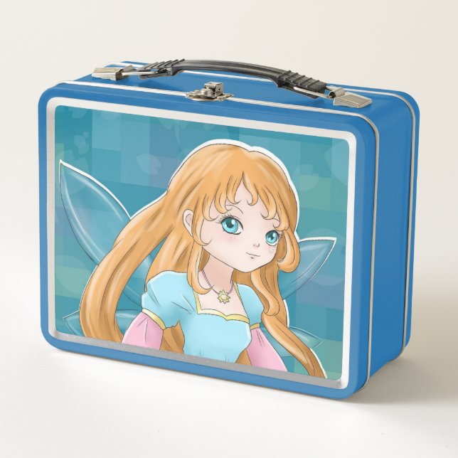 Cartoon Fairy Metall Brotdose (Vorderseite)