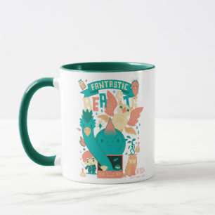 Cartoon Fantastische Bestien mit Newt Scamander Tasse