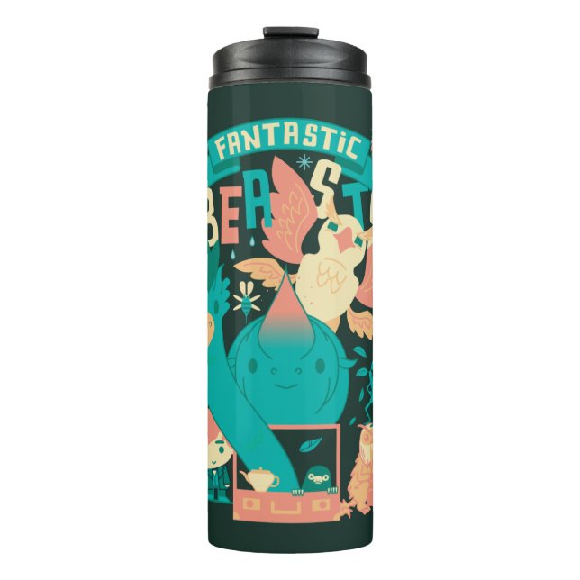 Cartoon Fantastische Bestien mit Newt Scamander Thermosbecher (Vorderseite)