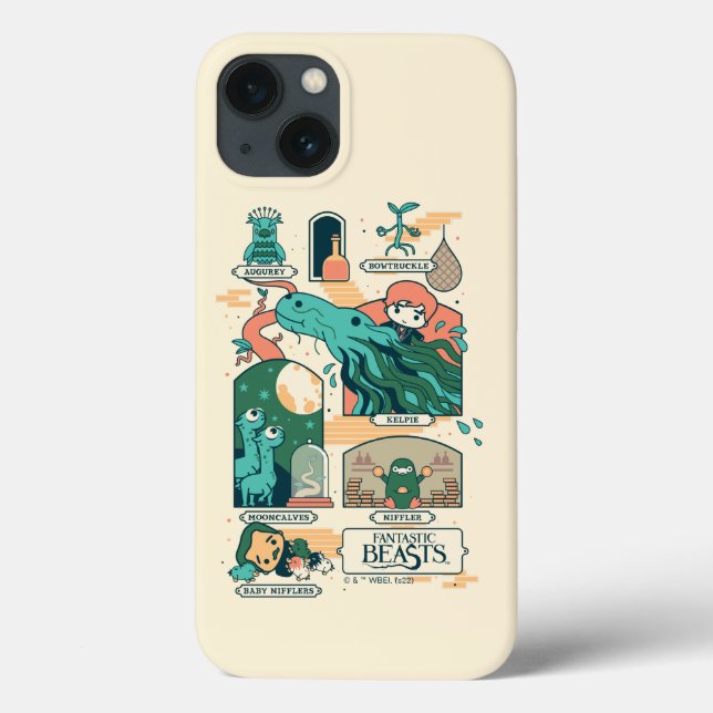 Cartoon Fantastische Bestien Szenen Case-Mate iPhone Hülle (Rückseite)